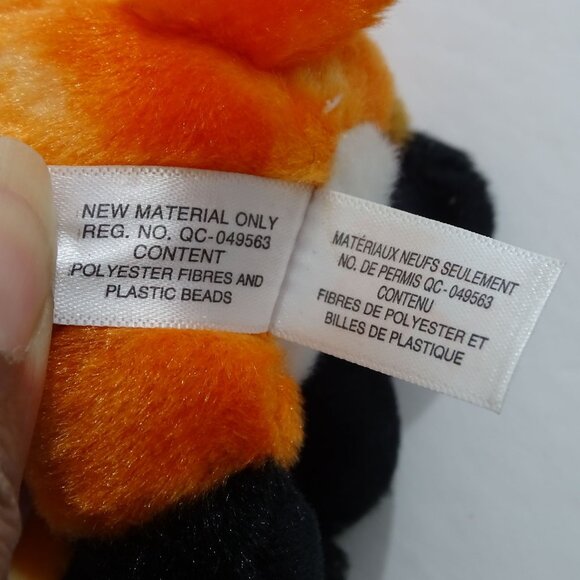 Ty Beanie Boo Meadow Fox Glitter Eyes Stuffed Animal Plush Soft Toy 7" Hang Tags - Picture 10 of 12